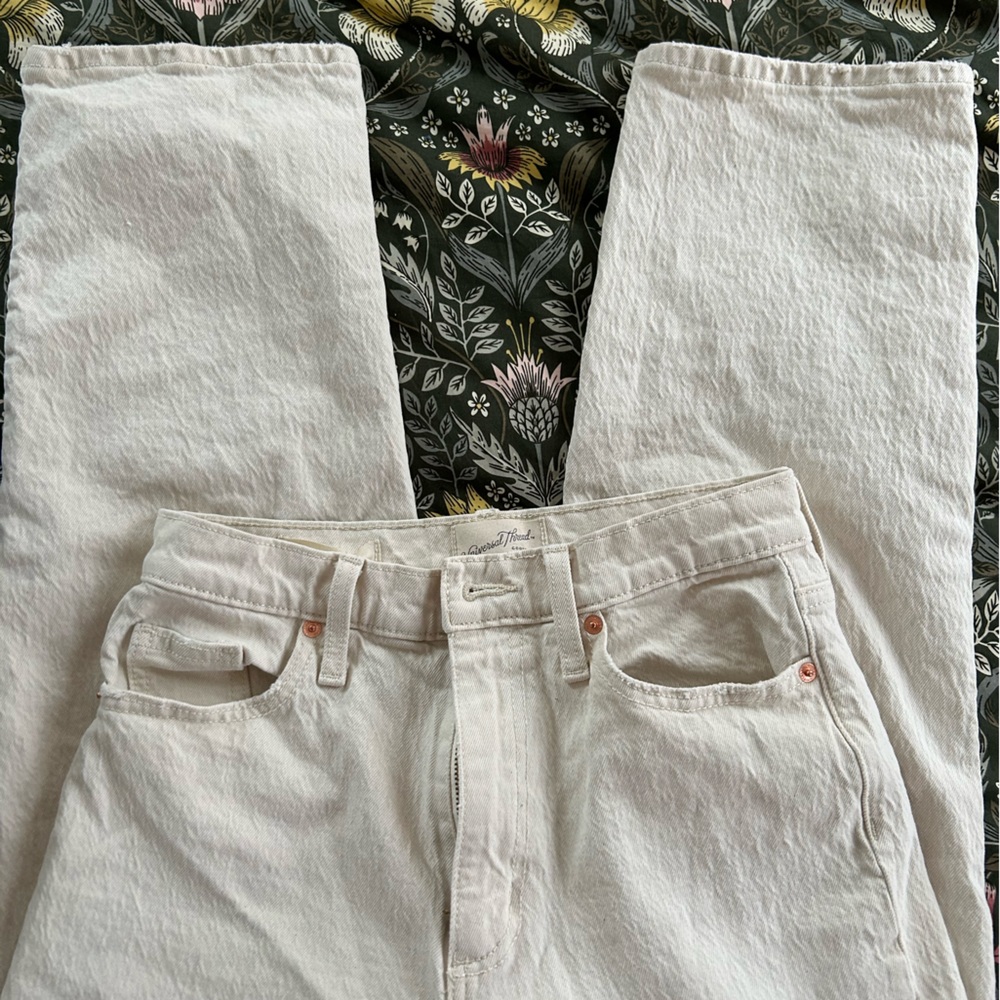 Cream universal thread pants